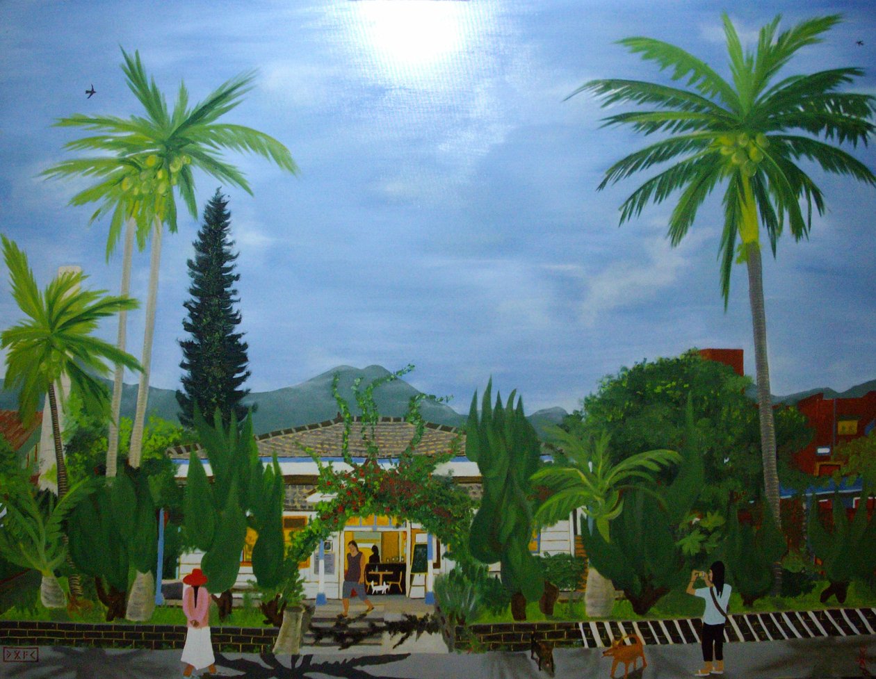 The Dulan Cafe, Taitung Sugar Factory, 2010, olaj, vászon alkotó: Timothy Nathan Joel