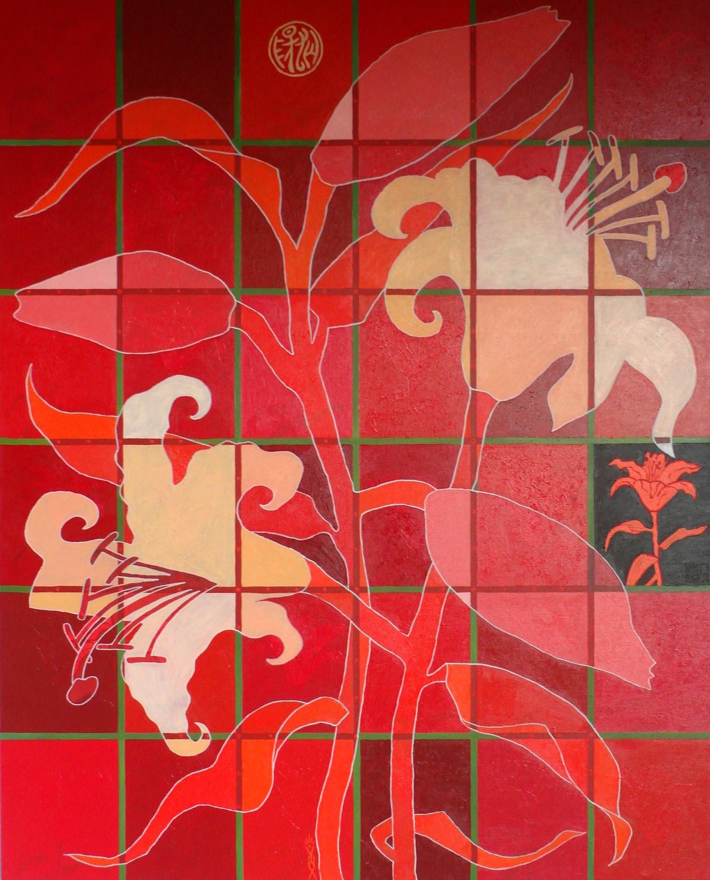 A francia liliom, 2012, olaj, vászon alkotó: Timothy Nathan Joel