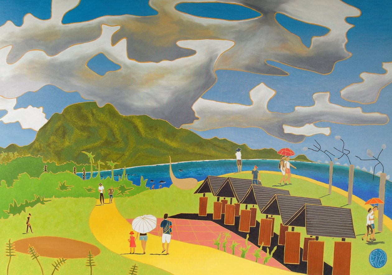 Út hazafelé, Taitung, 2014, olaj, vászon alkotó: Timothy Nathan Joel