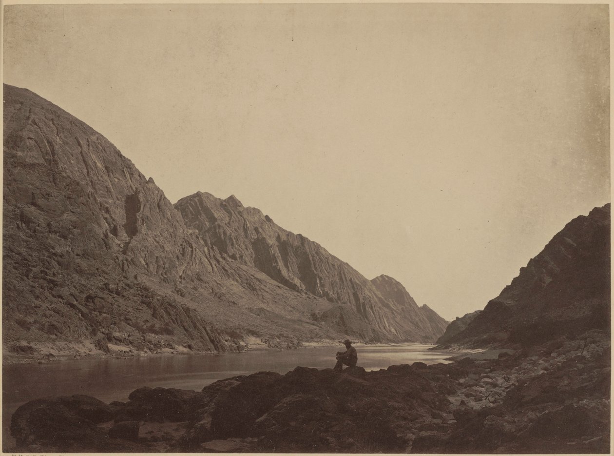 Jéghegy-kanyon, Colorado folyó, felülről nézve,1871 (fénykép) alkotó: Timothy O