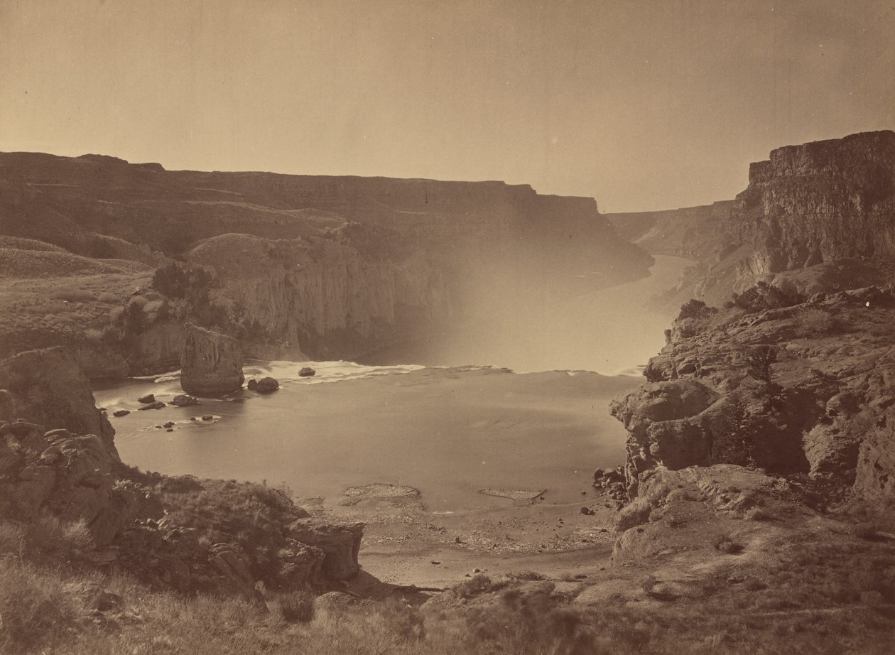 Shoshone-vízesés, Snake River, Idaho,1874 (fotó) alkotó: Timothy O