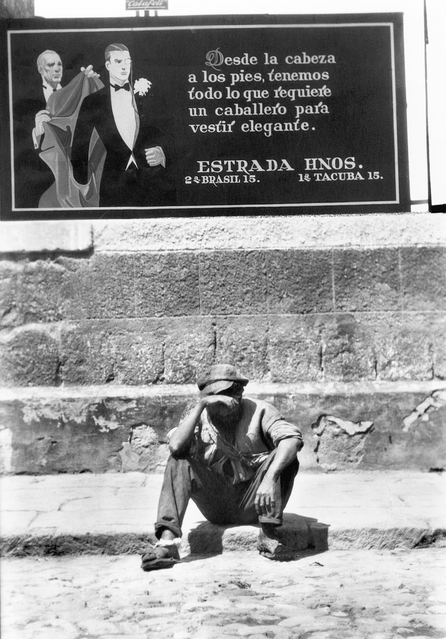 Elegancia és nyomorúság, Mexikóváros, 1928 alkotó: Tina Modotti