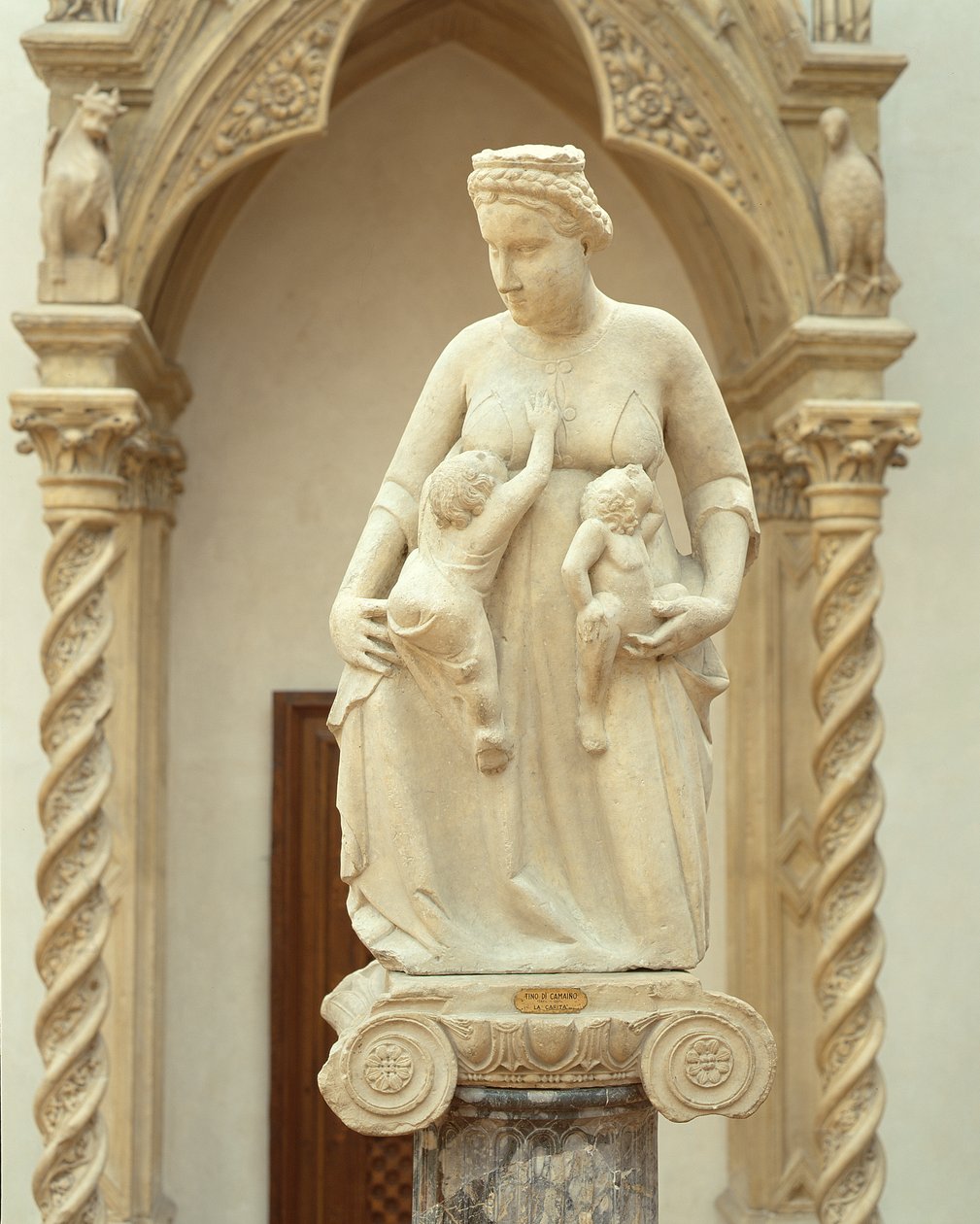 Jótékonysági szervezet, 1320 körül (márvány) alkotó: Tino di Camaino