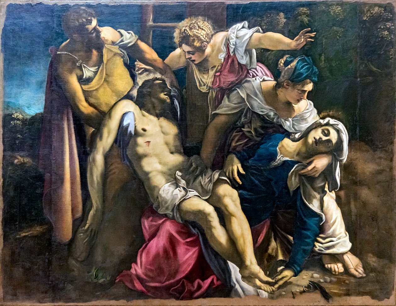 Jézus letétbe helyezése alkotó: Tintoretto