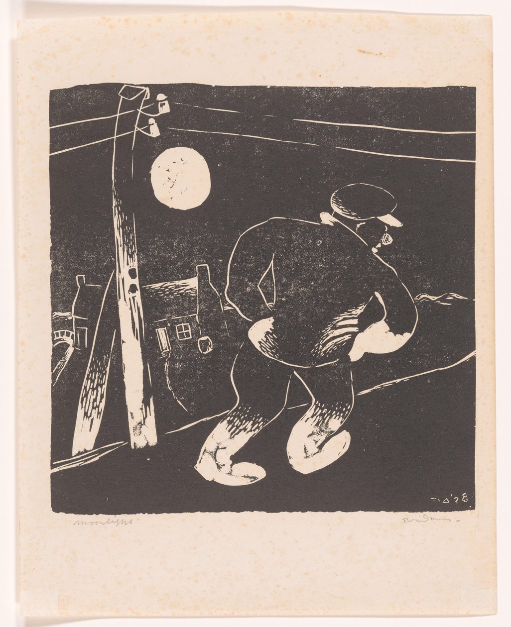 Holdfény (eredeti cím az objektumon) alkotó: Tinus van Doorn (signed by artist)