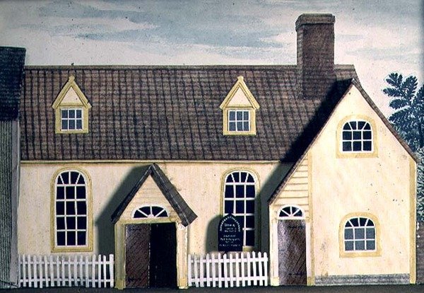 Kápolna modellje, Halstead Congregate Church, Essex alkotó: Tirzah Ravilious