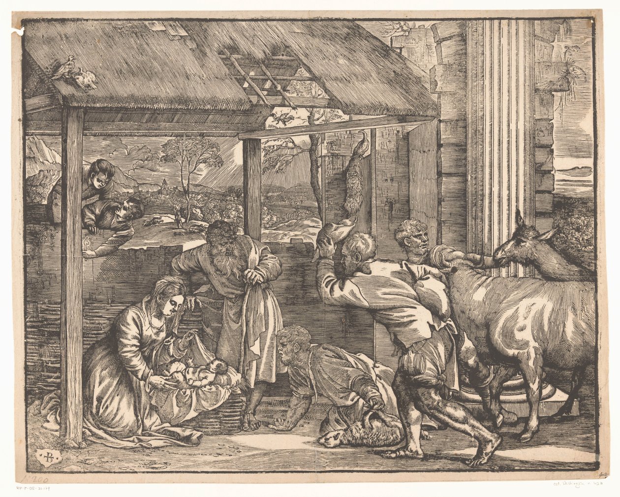 A Pásztorok imádata alkotó: Titiaan (attributed to)