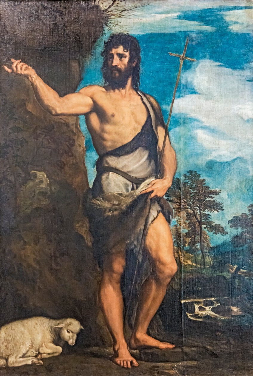 Keresztelő János alkotó: Tiziano Vecelli