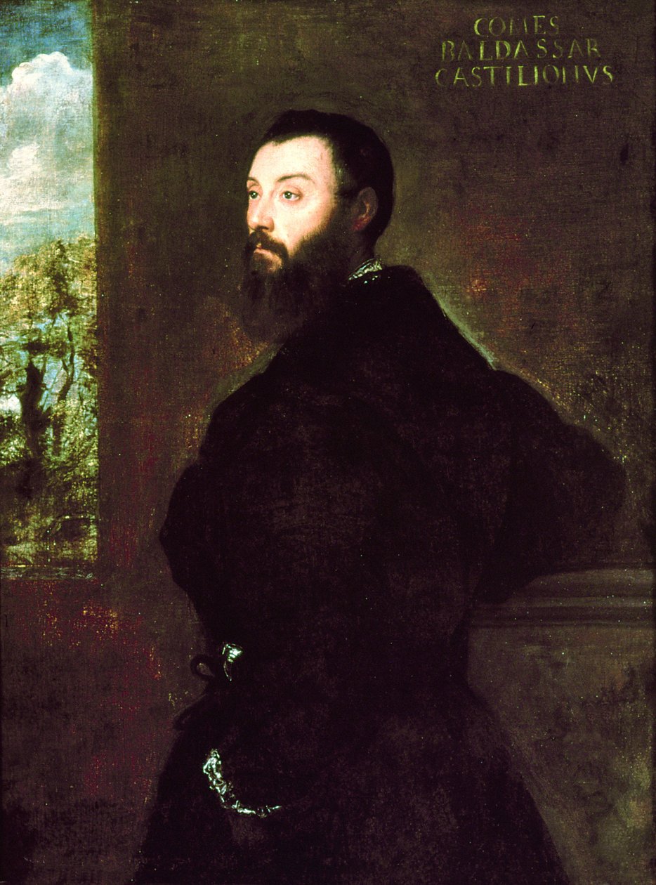 Baldassare Castiglione (1478-1529) portréja 1523 alkotó: Tiziano Vecelli