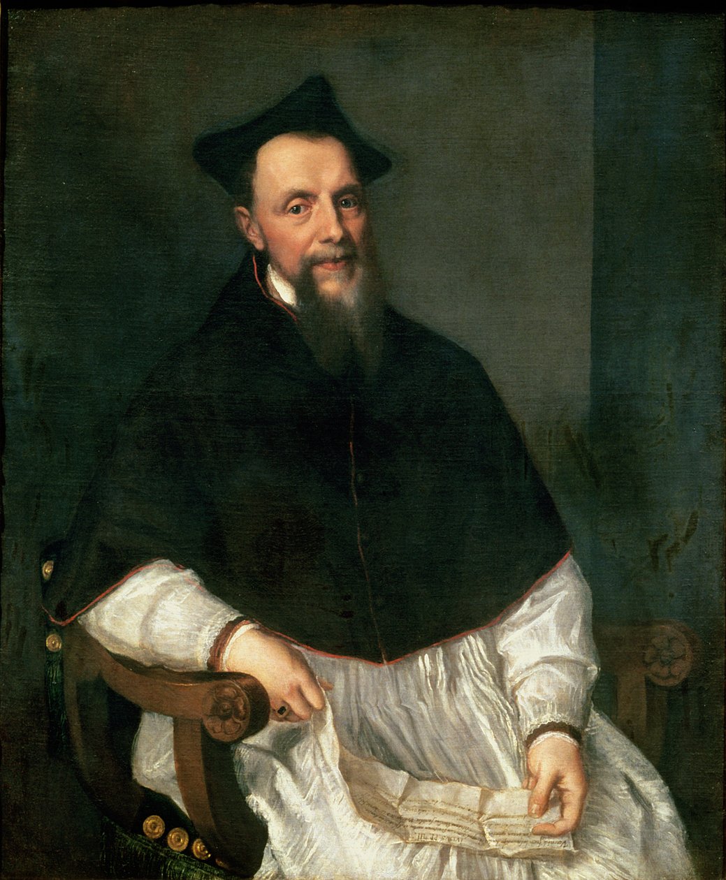 Ludovico Beccadelli püspök portréja, 1552 alkotó: Tiziano Vecelli
