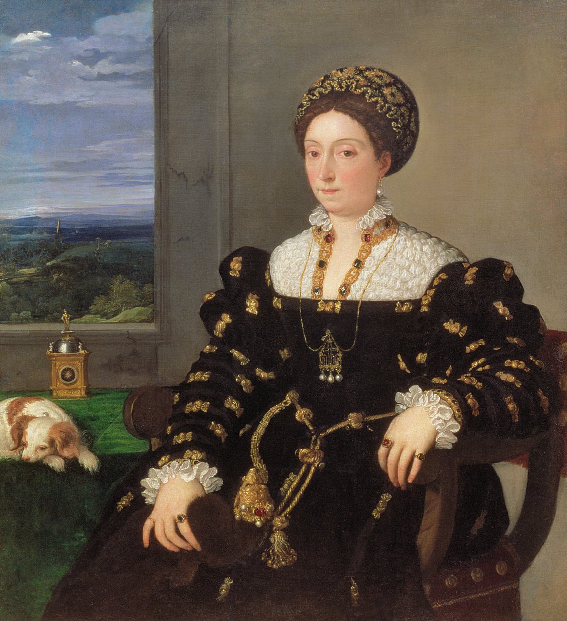 Eleonora Gonzaga della Rovere portréja, 1536 alkotó: Tiziano Vecelli