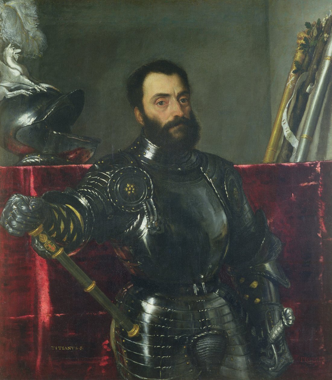 Francesco Maria Della Rovere, Urbino hercegének portréja alkotó: Tiziano Vecelli