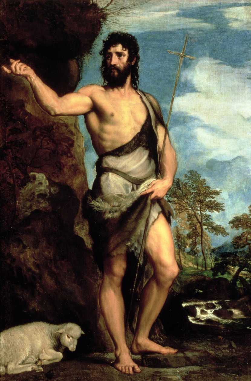 Keresztelő Szent János alkotó: Tiziano Vecelli