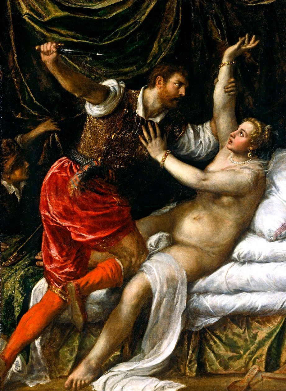 Tarquin és Lucretia alkotó: Tiziano Vecelli