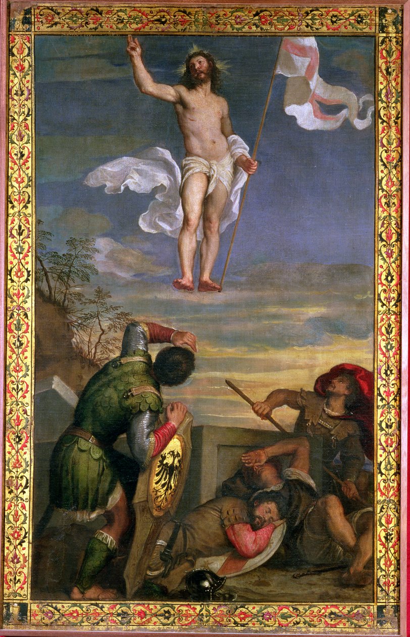 Krisztus feltámadása alkotó: Tiziano Vecelli