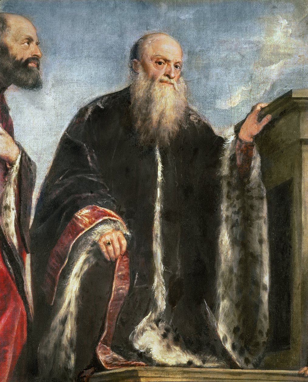 A Vendramin család, Gabriel Vendramin részlete d.1552 1543-47 olaj, vászon alkotó: Tiziano Vecelli