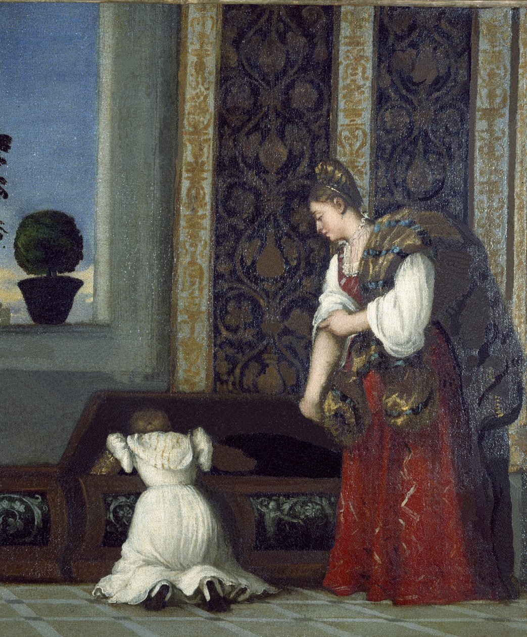 Urbinói Vénusz, 1538 előtt olaj, vászon, 291644-es részlet alkotó: Tiziano Vecelli