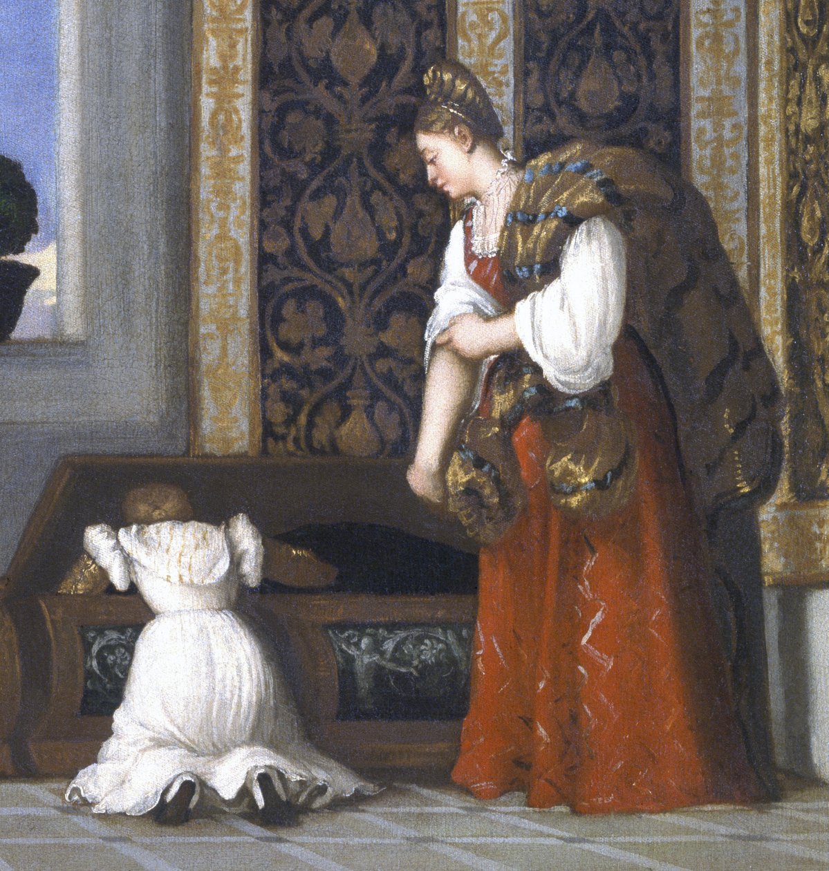 Urbinói Vénusz, 1538 előtt olaj, vászon, 291644 részlete alkotó: Tiziano Vecelli
