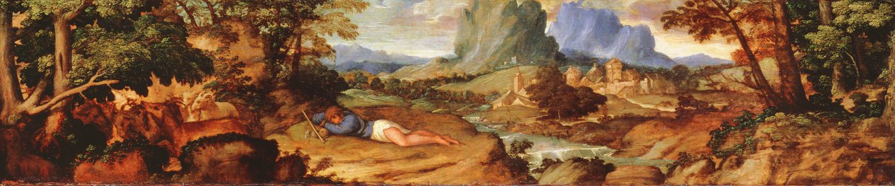 Endymion és nyája, c. 1510 alkotó: Tiziano Vecelli