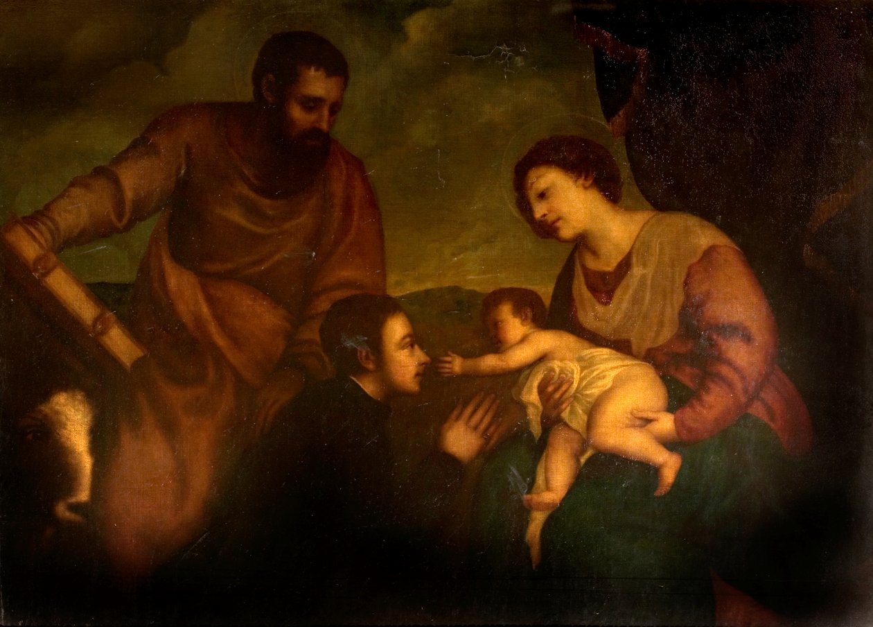 Madonna és gyermeke Szent Márkkal alkotó: Tiziano Vecelli