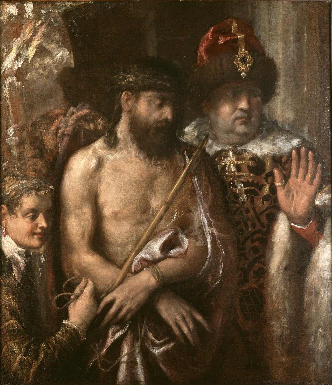 Krisztus megmutatva a népnek (Ecce Homo) alkotó: Titian (Tiziano Vecellio)