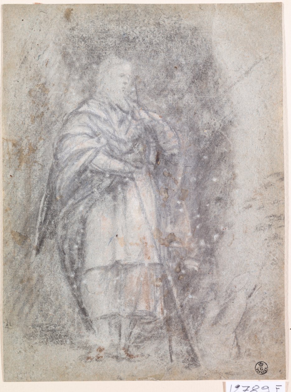 Apostol (szén, papír) alkotó: Titian (c.1488 1576)