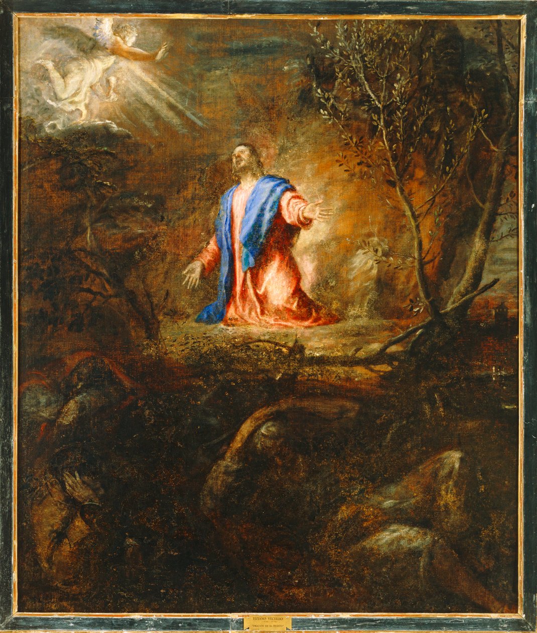 Krisztus imádkozik az olajfák kertjében. 10014718 ... alkotó: Titian (c.1488 1576)