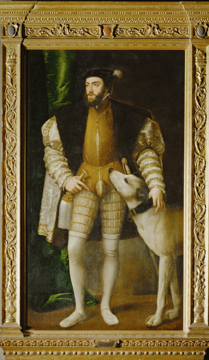 V. Károly császár és kutya ... (festmény, vászon) alkotó: Titian (c.1488 1576)