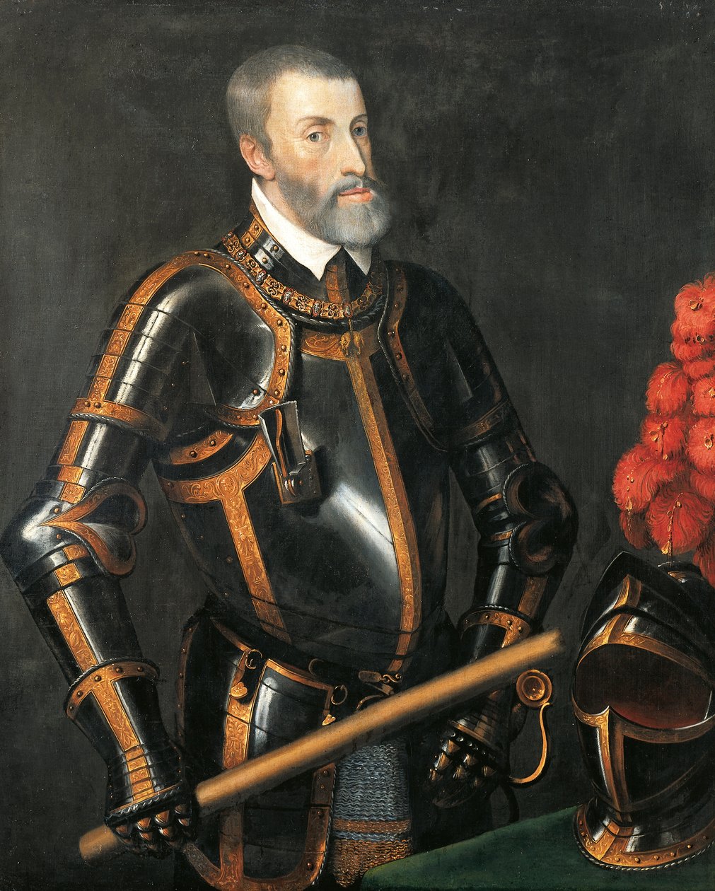 V. Habsburg Károly, a Római Birodalom császárának portréja, Tizianus festménye alkotó: Titian (c.1488 1576)