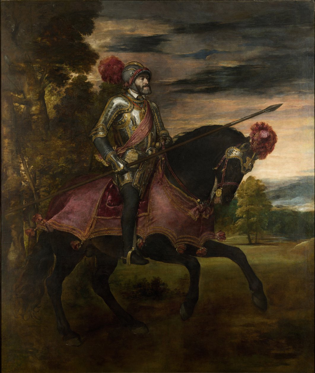 V. Károly császár (1500-58) lóháton Muhlbergben alkotó: Tiziano Vecelli