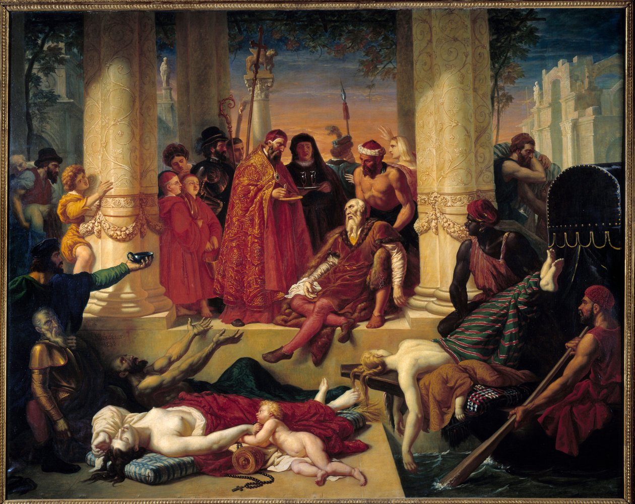 Tizian halála (1490-1576), augusztus 27 alkotó: Tiziano Vecelli