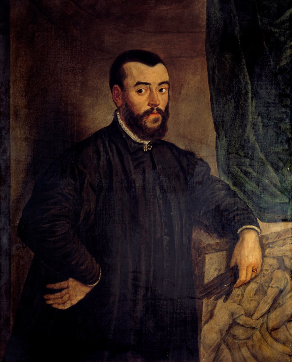 Andrew Vesalius (1514-1564), V. Károly anatómusa és orvosa portréja alkotó: Tiziano Vecelli
