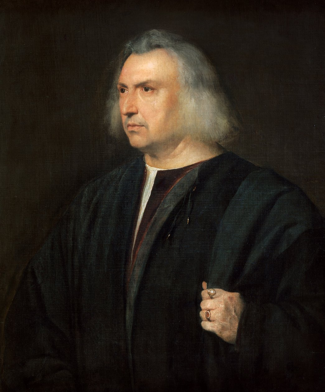 Férfi portréja (vagy Gian Giacomo Bartolotti pármai orvos) alkotó: Titian (c.1488 1576)