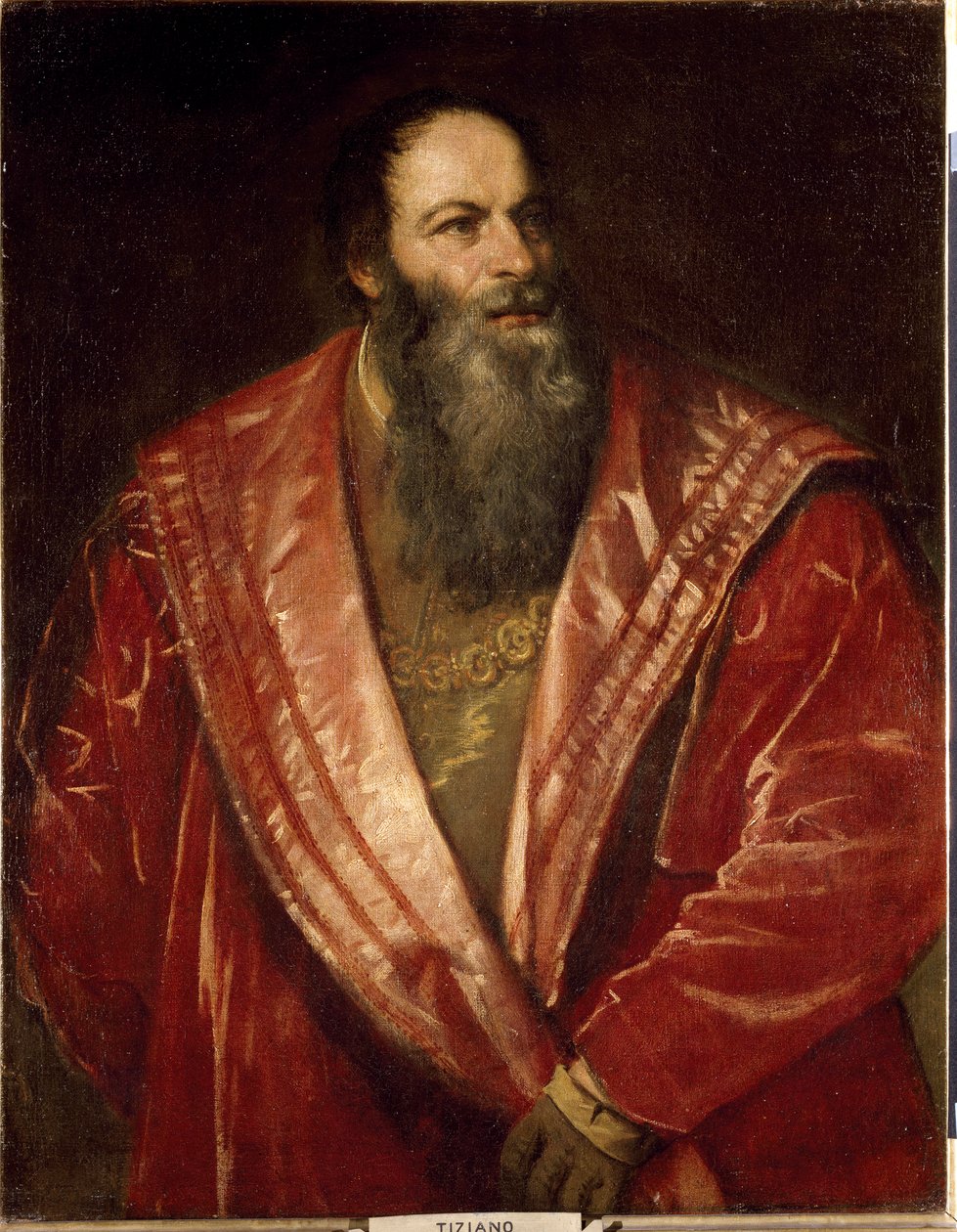Pietro Aretino portréja (Festmény alkotó: Tiziano Vecelli