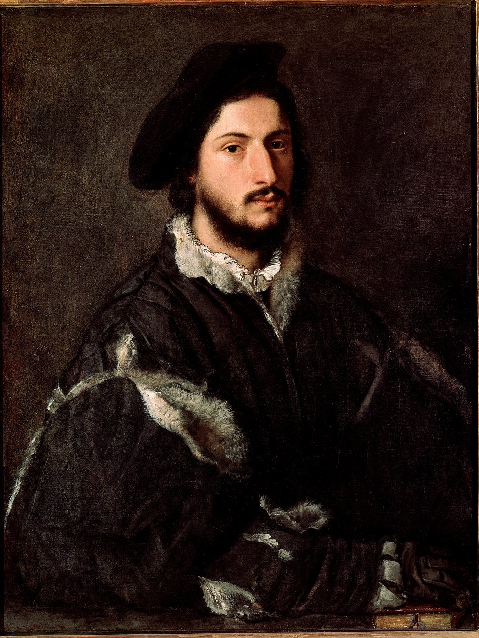 Vincenzo Mosti portréja Tiziano Vecellio Tizianus című festménye (kb. 1490-1576) alkotó: Tiziano Vecelli