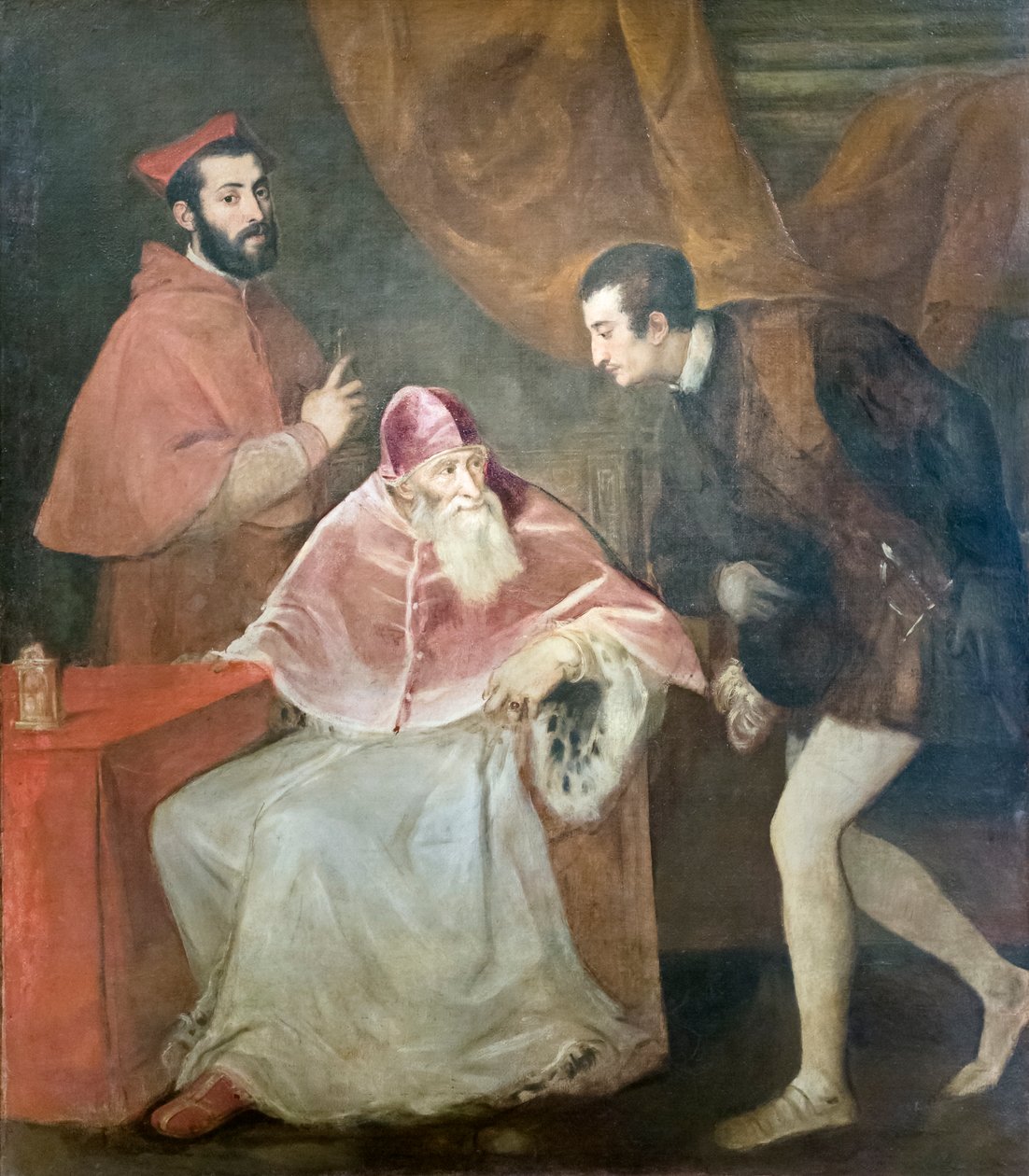 III. Pál pápa portréja unokaöccseivel alkotó: Titian (c.1488 1576)