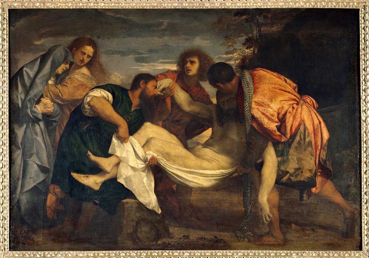 Tiziano Vecellio dit le Tizian (1485-1576) sírfestménye V. 1,48 x 2,12 m alkotó: Tiziano Vecelli