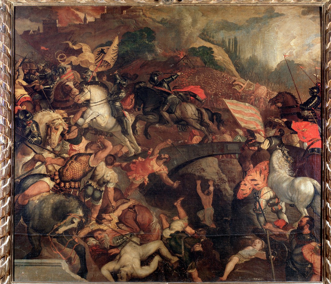 A kádorcsata 1508-ban - Festészet alkotó: Tiziano Vecelli