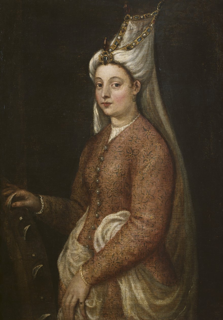Cameria, Nagy Szulejmán lánya, mint Szent Katalin, 1560 körül alkotó: Tiziano Vecelli