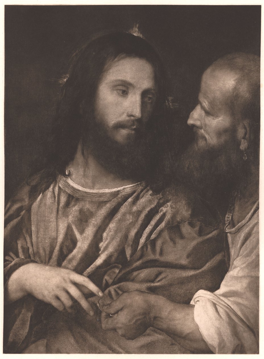 Német: Der Zinsgroschen A hálapénz alkotó: Titian