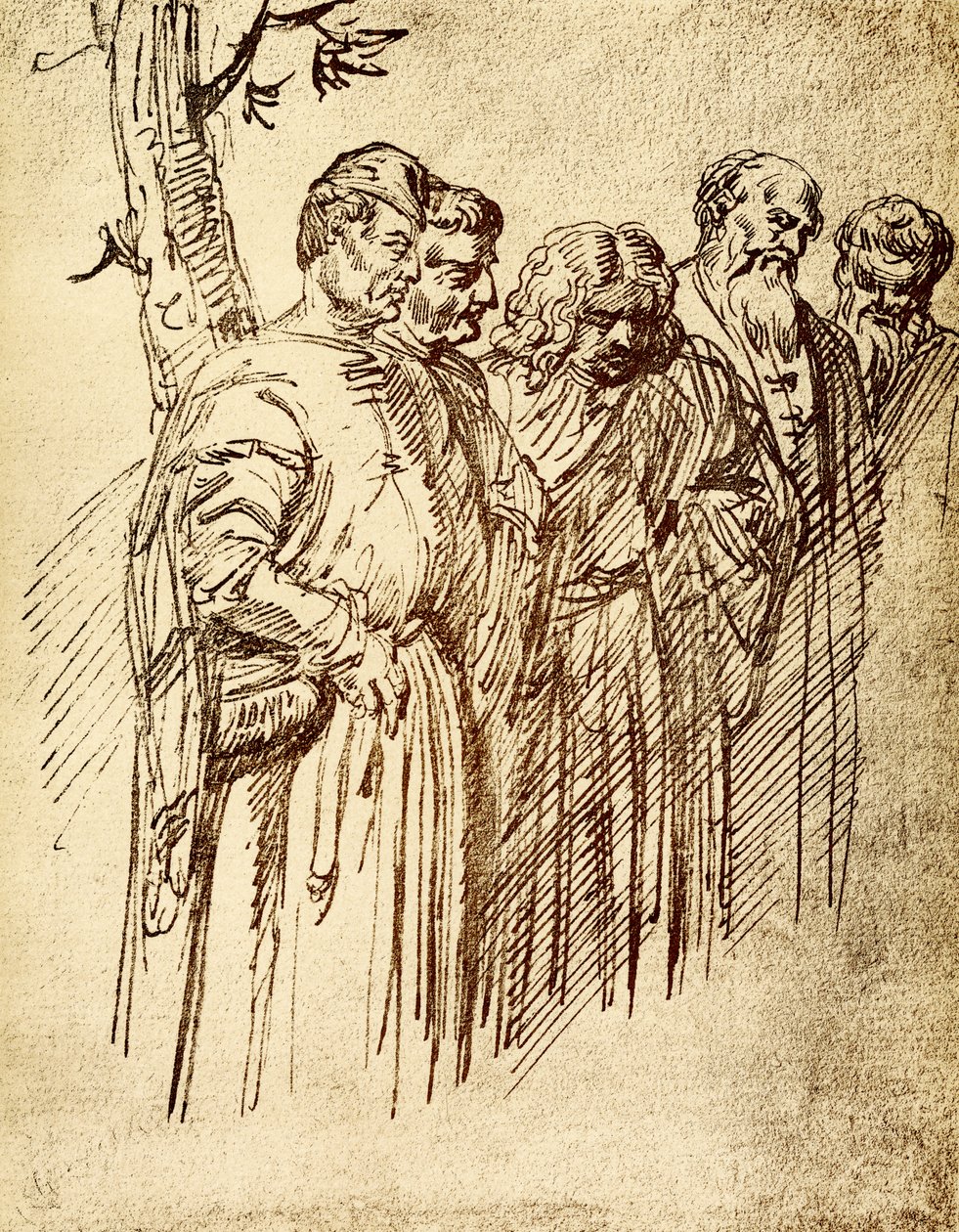 Nézőcsoport Szent Antal csodájából alkotó: Tiziano Vecelli