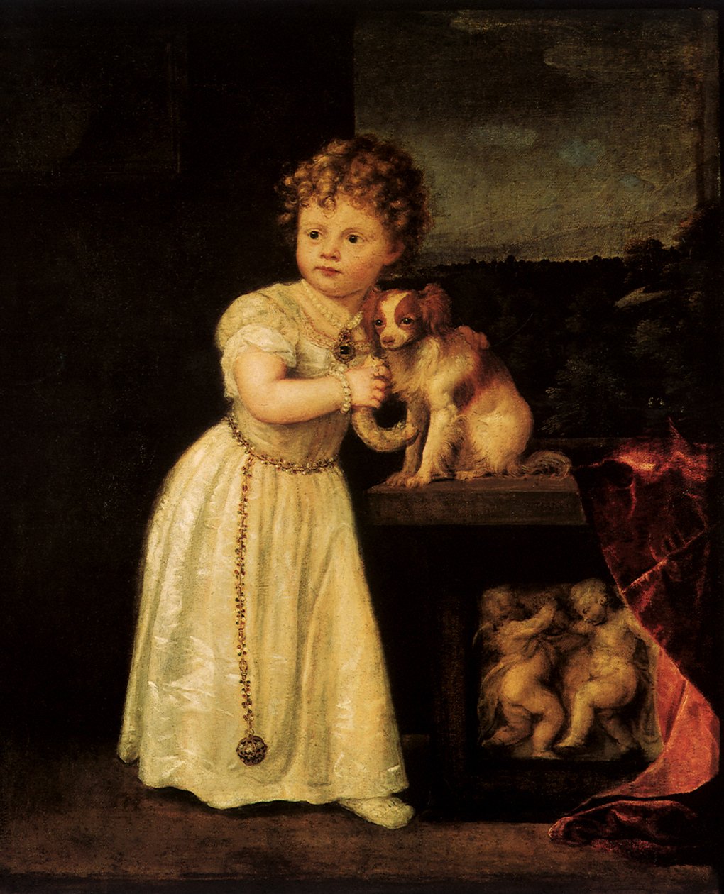 Clarissa Strozzi portréja, 1542 alkotó: Tiziano Vecelli