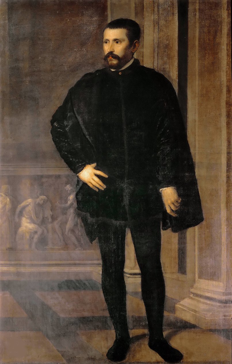 Diego Hurtado de Mendoza y Pacheco portréja 1503-1575, kb. 1535-1540. alkotó: Titian