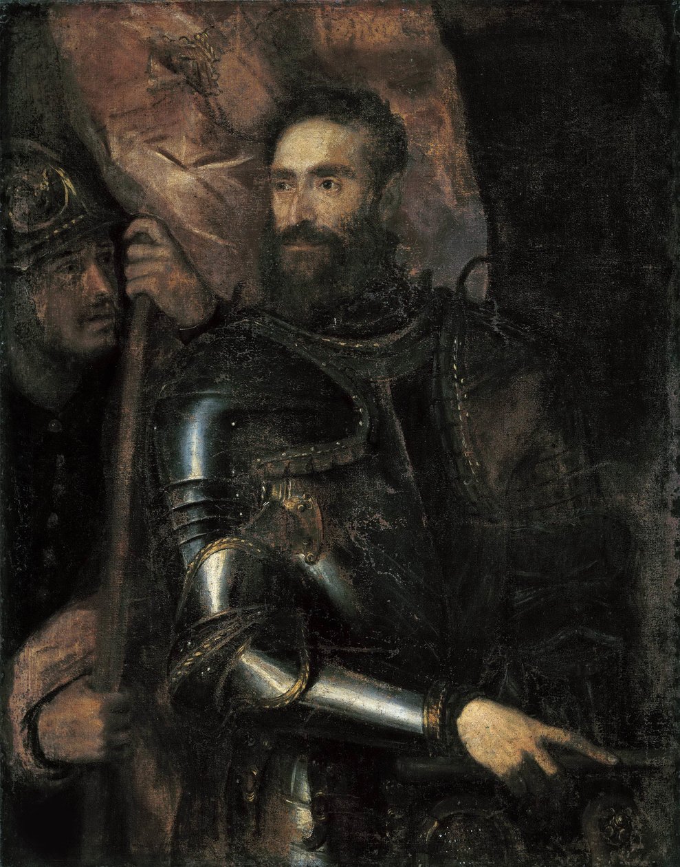 Pier Luigi Farnese portréja 1503-1547 , c. 1546. alkotó: Titian