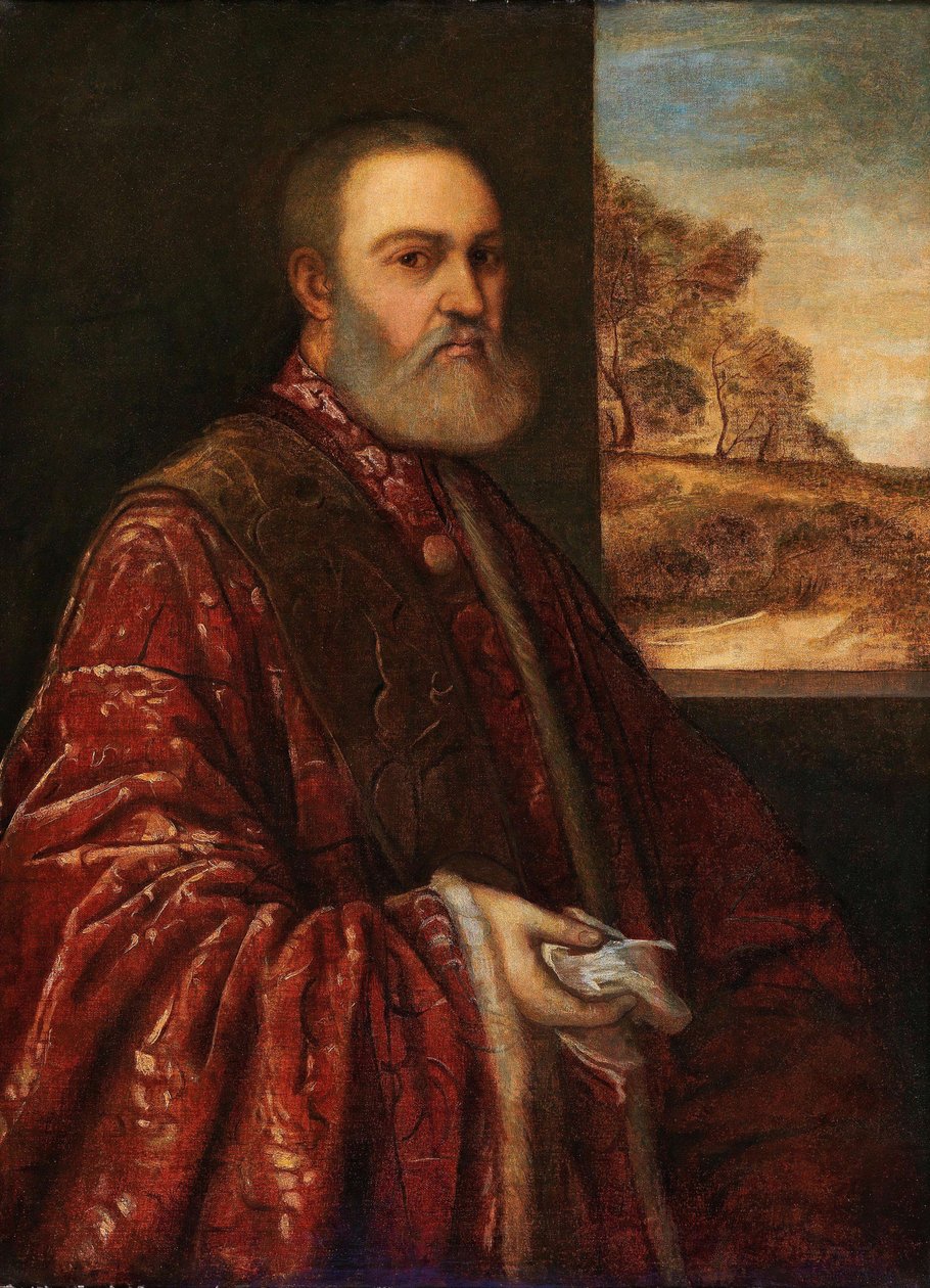 Alessandro Contarini ügyész portréja, kb. 1540-1545. alkotó: Titian,