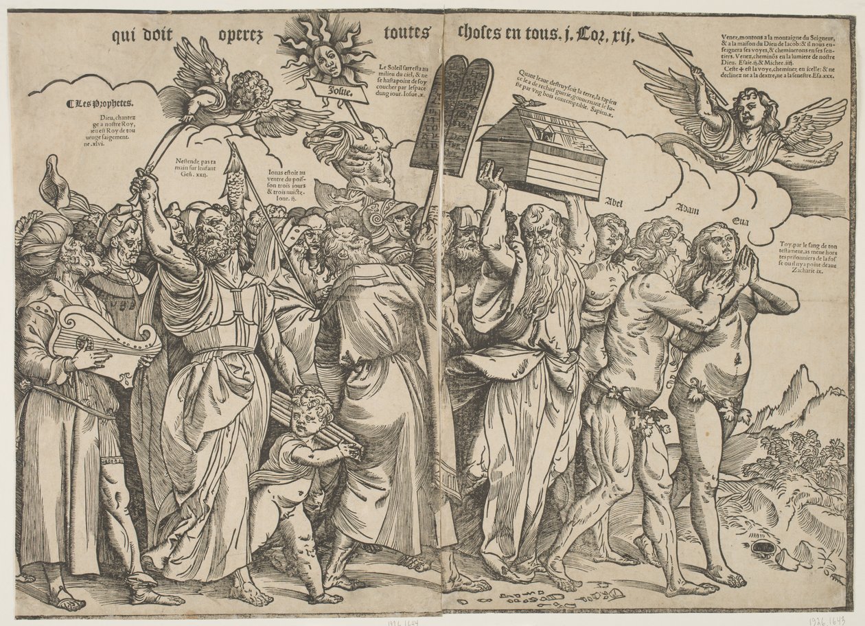 I. próféta és Ádám és Éva, 1511 körül alkotó: Tiziano Vecelli