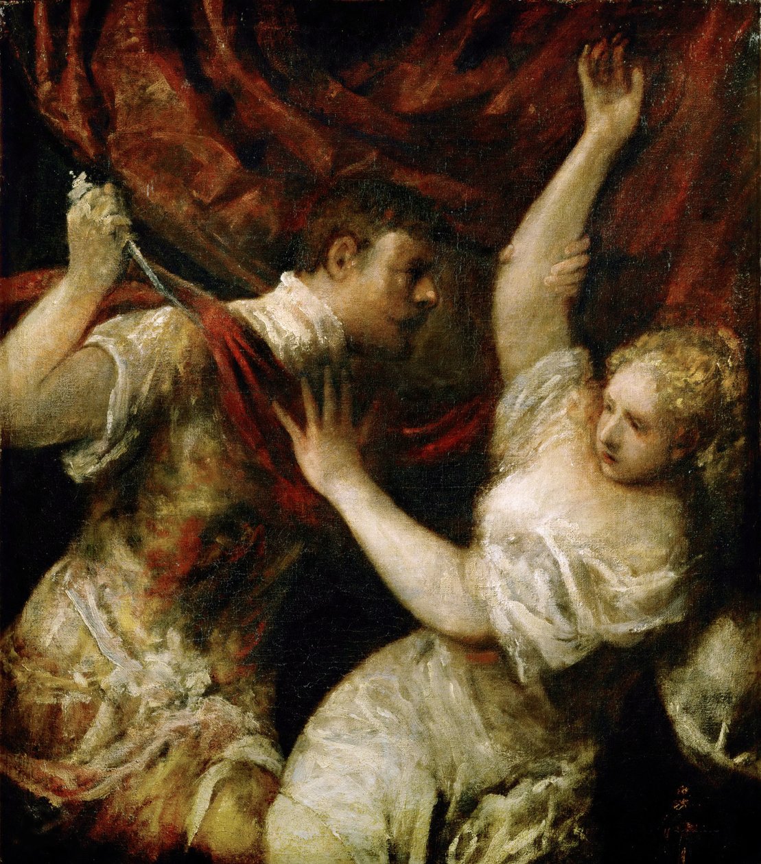 Tarquinius és Lucretia, kb. 1575 alkotó: Titian