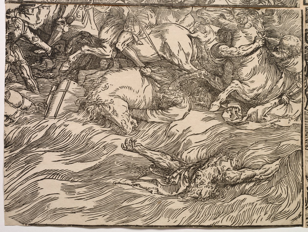 A fáraó seregének elmerülése a Vörös-tengerben alkotó: Titian