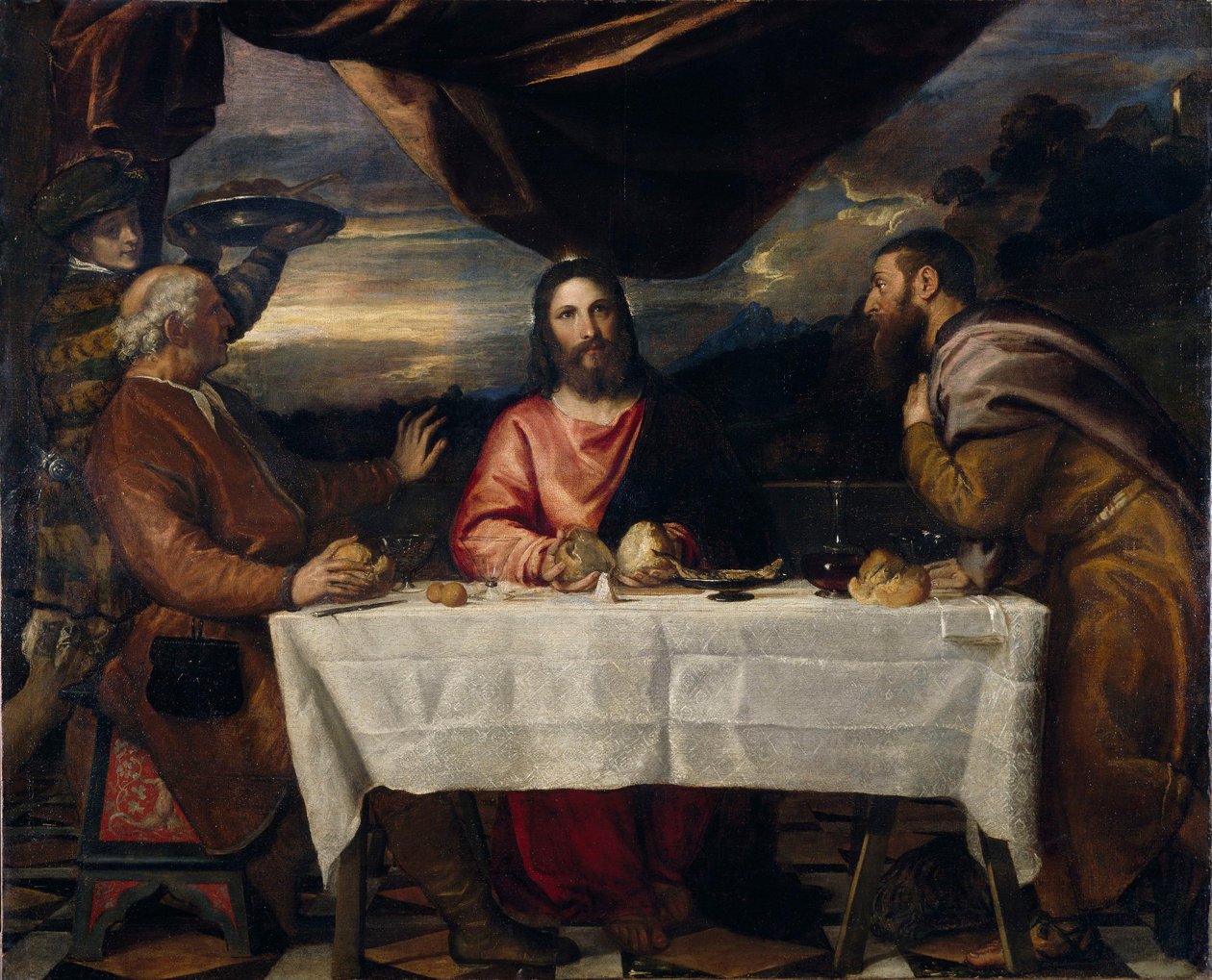 Vacsora Emmauszban alkotó: Titian