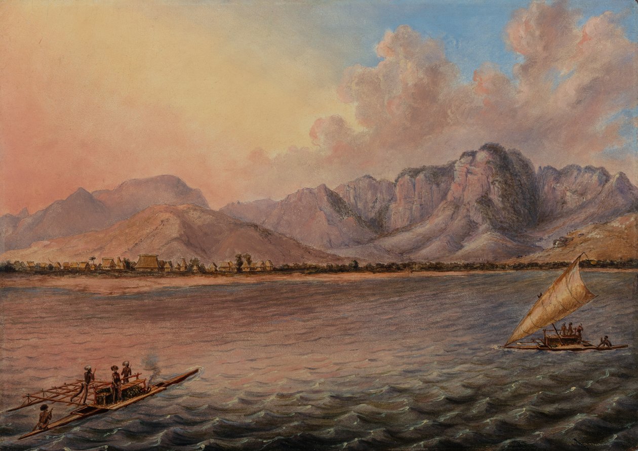Mathwalta, Venua Levu Vitisa, Fidzsi-szigetek, 1840 körül (olaj, vászon) alkotó: Titian Ramsey Peale